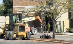 A picture containing outdoor, truck, tree, road

Description automatically generated