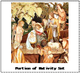 Text Box:  

Portion of Nativity Set
